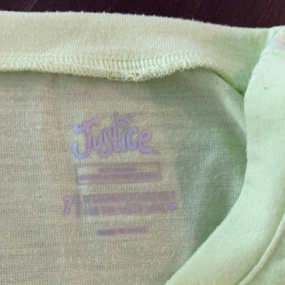 Justice Long Sleeve/Satin Short PJ Set - Picture 5 of 7